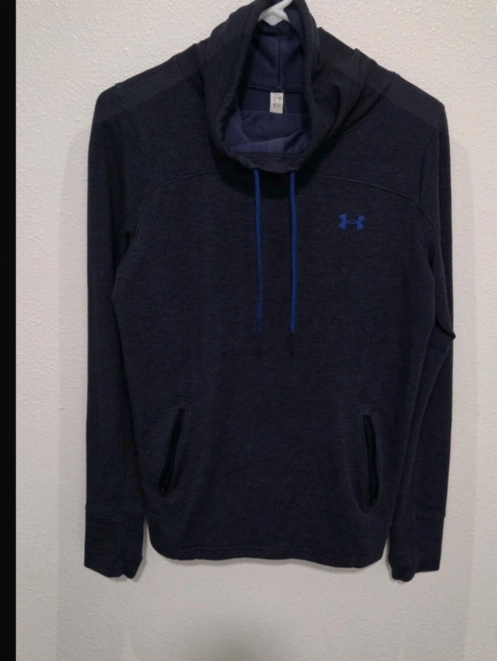 Under Armour Men's Dark Navy Pullover Cowl-Neck Hoodie